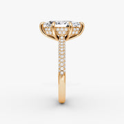 Marquise Cut - Royal Pave Ring - 14 K Gold